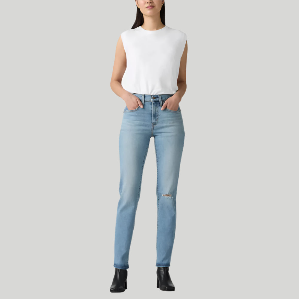 Levi's Womens 724 High Rise Straight Jeans Sky blue - 188830399