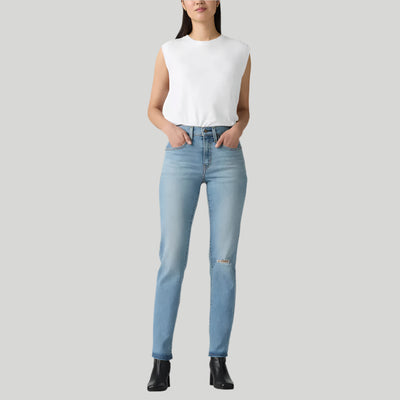 Levi's Womens 724 High Rise Straight Jeans Sky blue - 188830399
