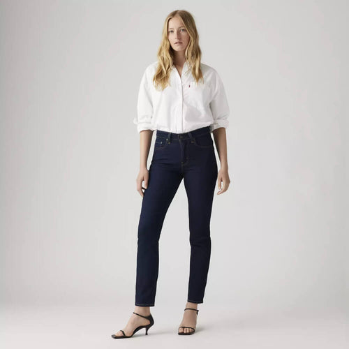 Levi's Womens 724 Mid Rise Straight Jeans Cast Shadows - Dark Wash - 188830011