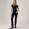 Levi's Womens 724 Mid Rise Straight Jeans Soft Black - 188830016