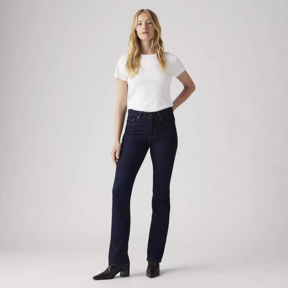 Levi's Womens 725 Bootcut Jeans Cast Shadows - Dark Wash - 187590050