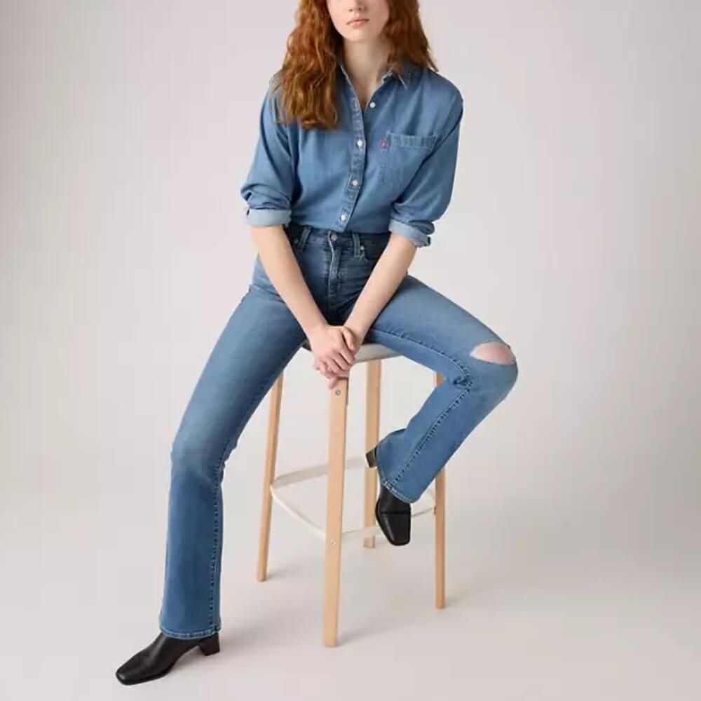 Levi's Womens 725 High-rise Bootcut Jeans Timeless Tint - 187590236