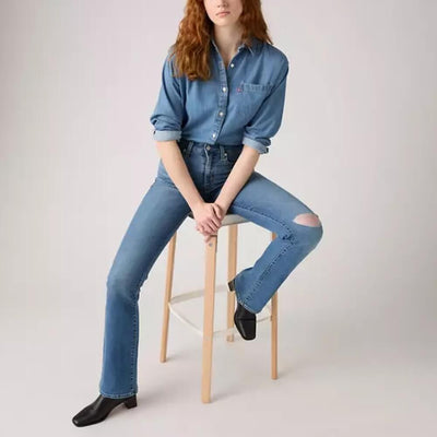 Levi's Womens 725 High-rise Bootcut Jeans Timeless Tint - 187590236