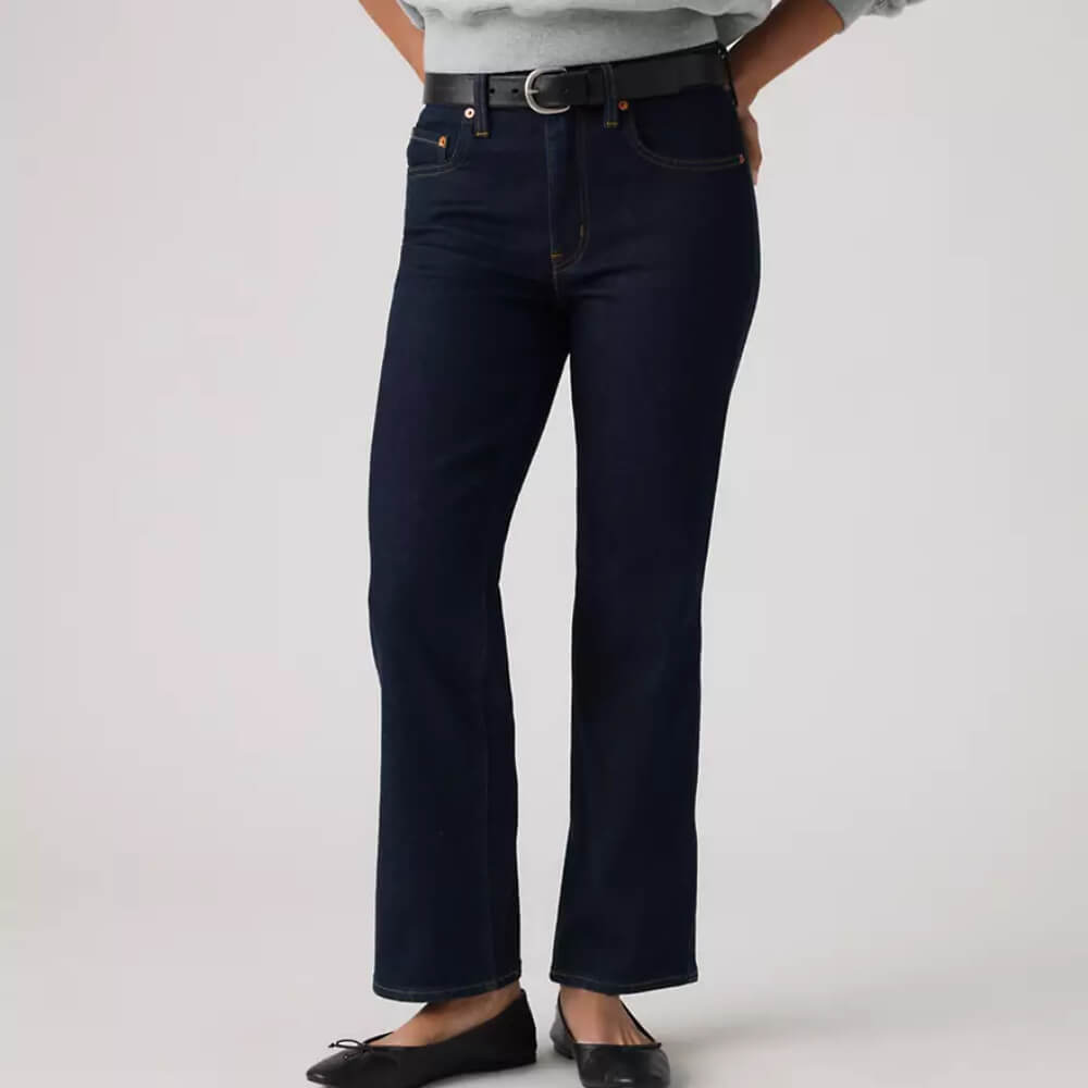 Levi's Womens 725 Kick Bootcut Jeans The Real Thing - Dark Wash - 001W10023