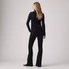 Levi's Womens 726 Flare Jeans Soft Black - A34100007