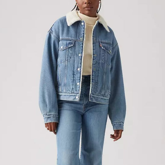 ジャケット・アウター 90s Levi's T back Lamb Leather Jacket Levi's Womens '90s Sherpa Trucker Jacket | Shop Now
