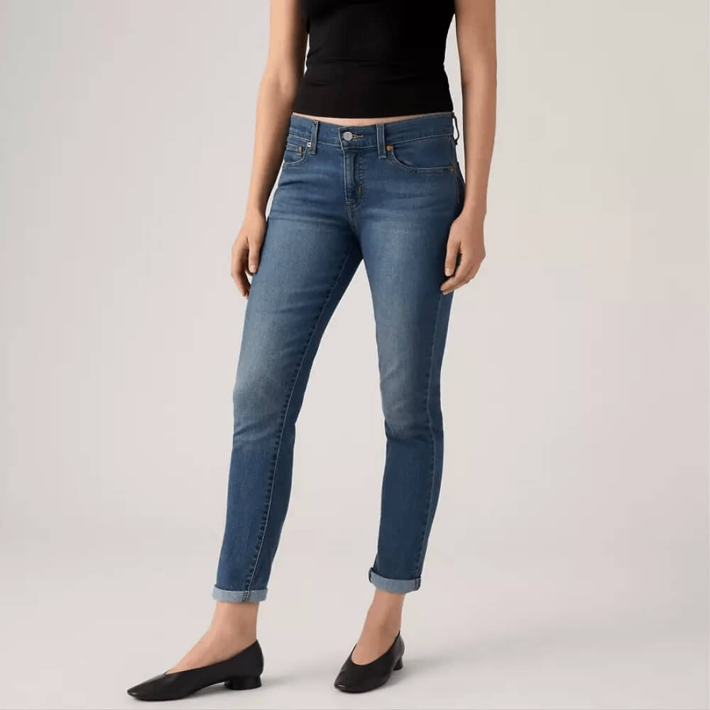 Levi's Womens Boyfriend Mid Rise Jeans Working Late - 198870321