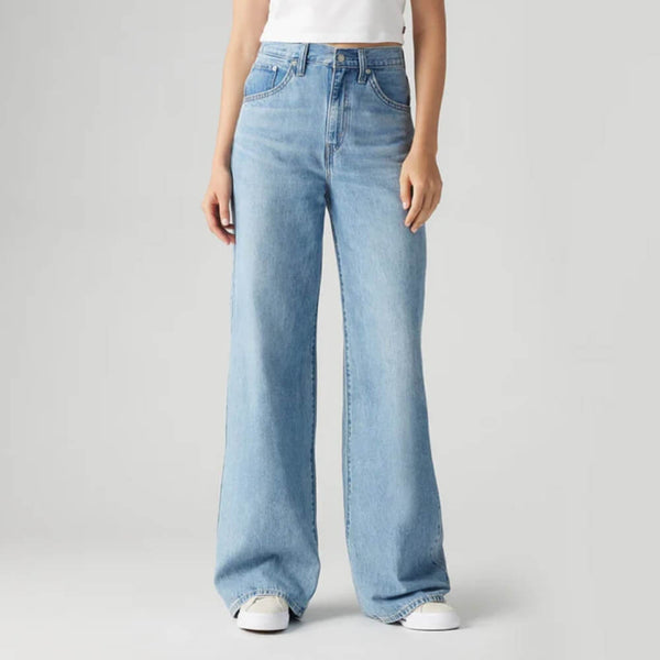 Levi's Womens Cinch Baggy Jeans Invested Indigo Wash