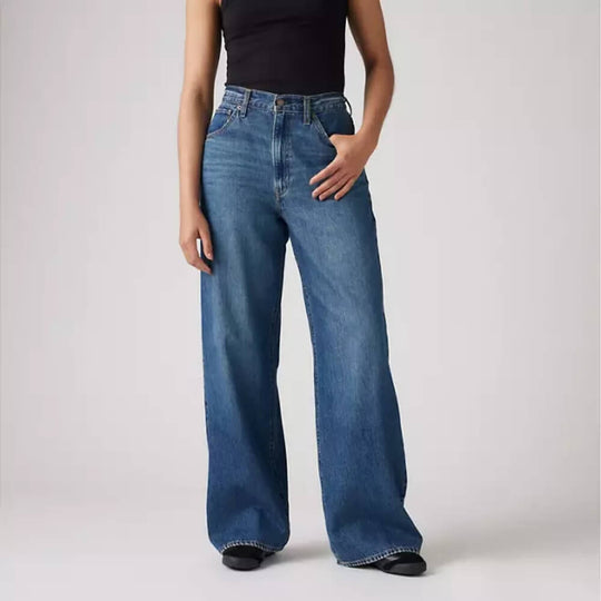 Levi's Womens Cinch Baggy Jeans Chasing Dreams Wash