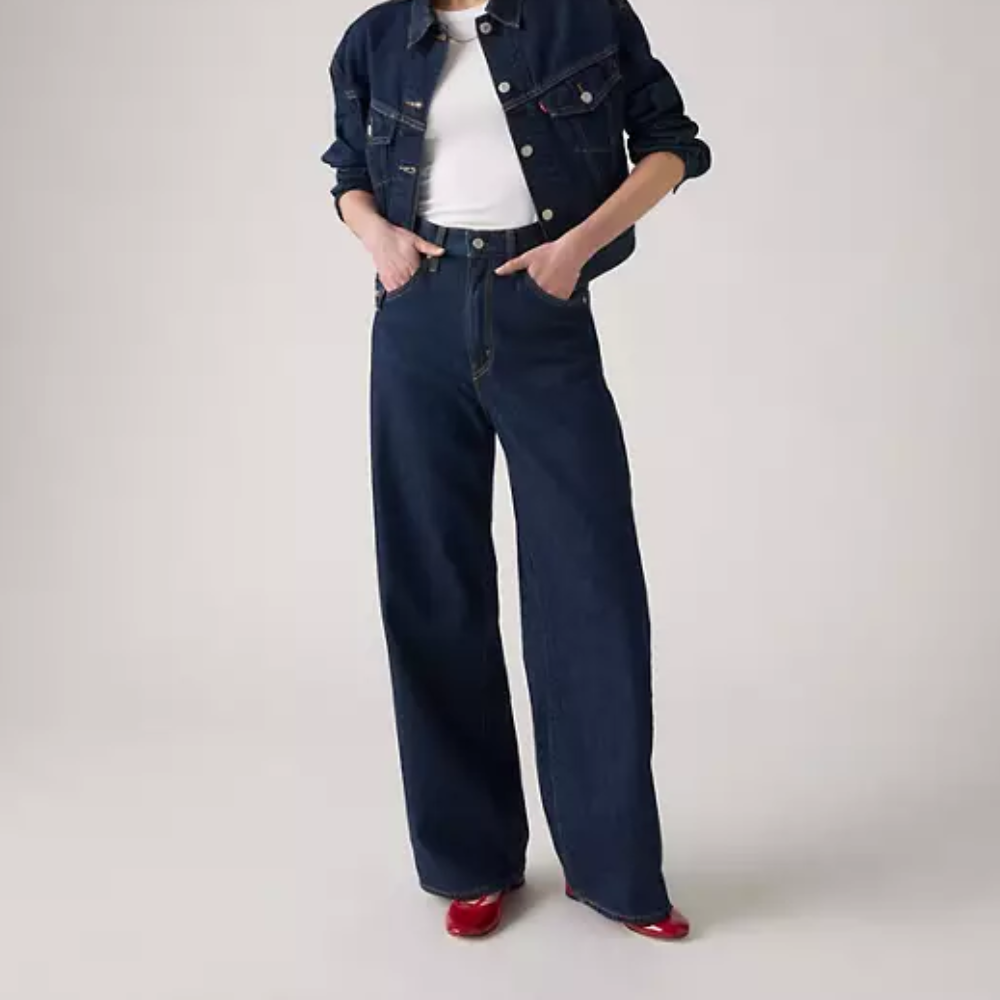 Levi's Womens Cinch Baggy Jeans Reign Of The Rinse - 001UP0016