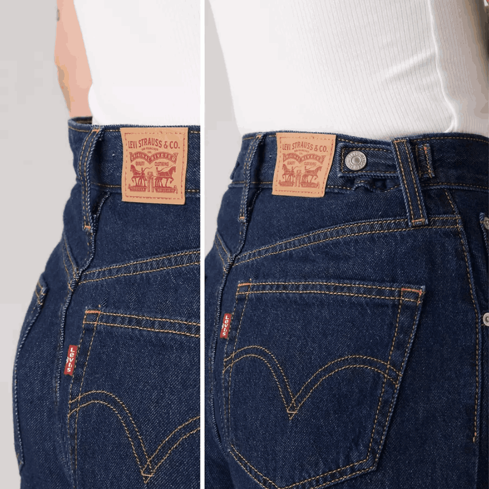 Levi's Womens Cinch Baggy Jeans Reign Of The Rinse - 001UP0016