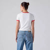 Levi's Womens Graphic Hayes Cropped T-Shirt Bright White / True Red - 008A70016