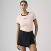 Levi's Womens Graphic Rickie Ringer T-Shirt Pink - A35190064