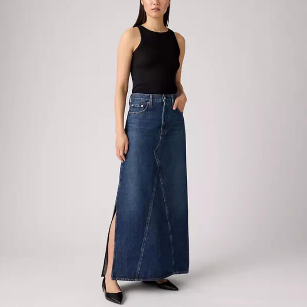 Levi's Womens Iconic Long Skirt Blue - A87270011