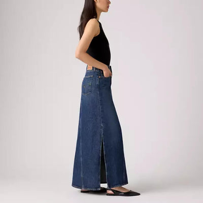 Levi's Womens Iconic Long Skirt Blue - A87270011