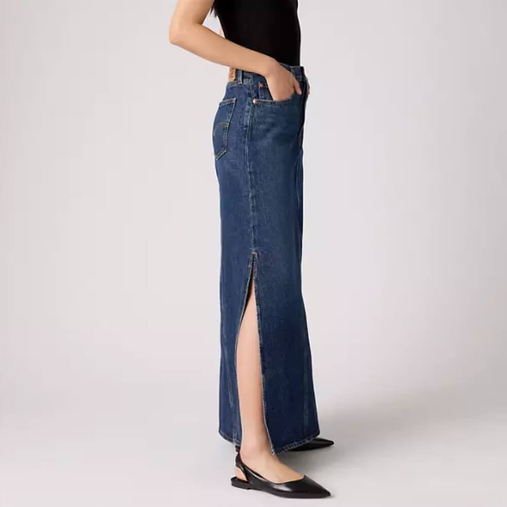 Levi's Womens Iconic Long Skirt Blue - A87270011