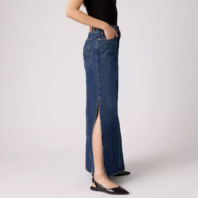 Levi's Womens Iconic Long Skirt Blue - A87270011