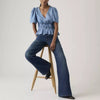 Levi's Womens Middy Loose Boot Jeans Good Fortune - Blue - 006D10001