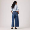 Levi's Womens Middy Wide-Leg Ankle Jeans Kiss Goodbye - Dark Wash - 005D90000