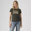 Levi's Womens Perfect T-Shirt Buckle Pirate - Green - 173693358