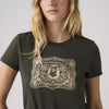 Levi's Womens Perfect T-Shirt Buckle Pirate - Green - 173693358