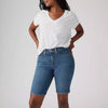 Levi's Womens Shaping Bermuda Shorts Dark Wash - 001VE0002