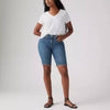 Levi's Womens Shaping Bermuda Shorts Dark Wash - 001VE0002