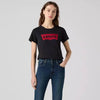 Levi's Womens "The Perfect Tee" T-Shirt Core Housemark - Black - 173690466
