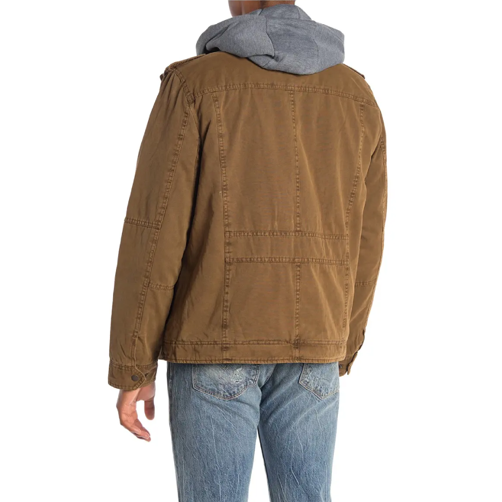 Levi's Mens Lined Hooded Military Jacket