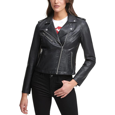Levi's Womens Leather Classic Motorcycle Jacket