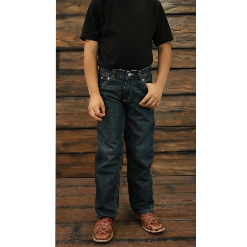 Levi’s Boys 505 Relaxed Straight Leg Performance Jeans (Sizes 4 - 7X)
