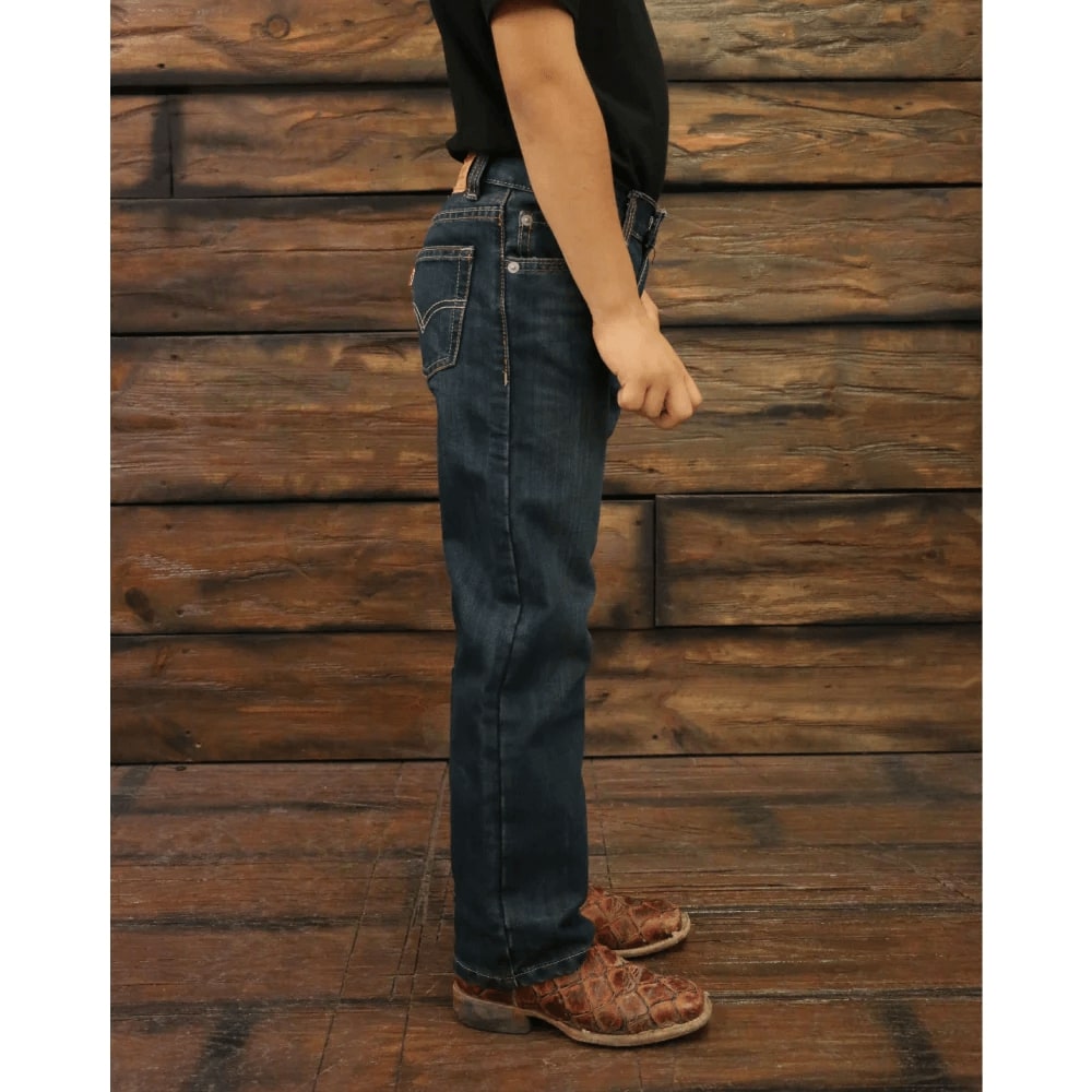 Levi’s Boys 505 Relaxed Straight Leg Performance Jeans (Sizes 4 - 7X)