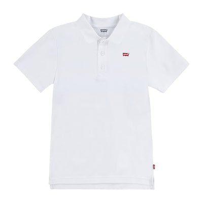 Levis Boys White Polo Shirt