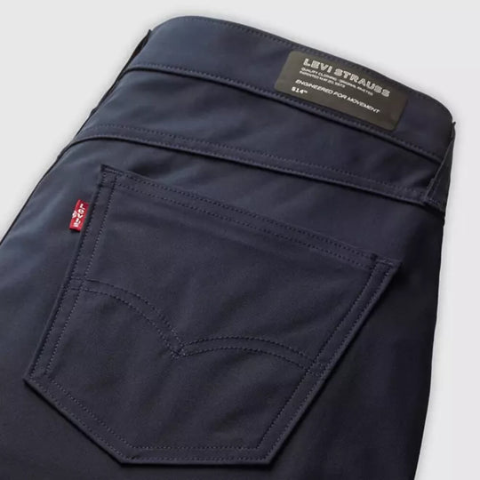Levi's Mens 514 Straight Fit Tech Pants Navy Waves Tech Knit