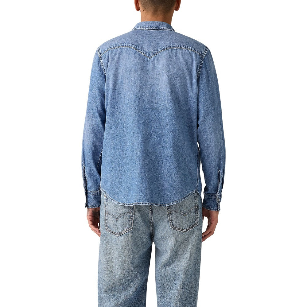 Levi's Mens Classic Western Long Sleeve Shirt Denim