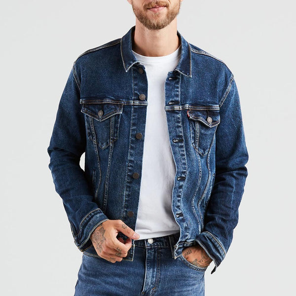 Levi s Mens Colusa Trucker Jacket In Denim Blue Shop Now