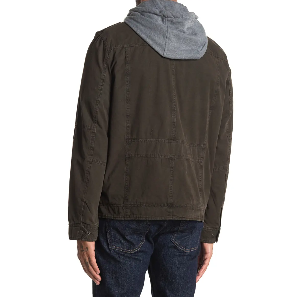 Levi's Mens Lined Hooded Military Jacket 