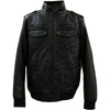 Levi's Mens Vintage Leather Aviator Bomber Jacket - LM8RU476-BLACK