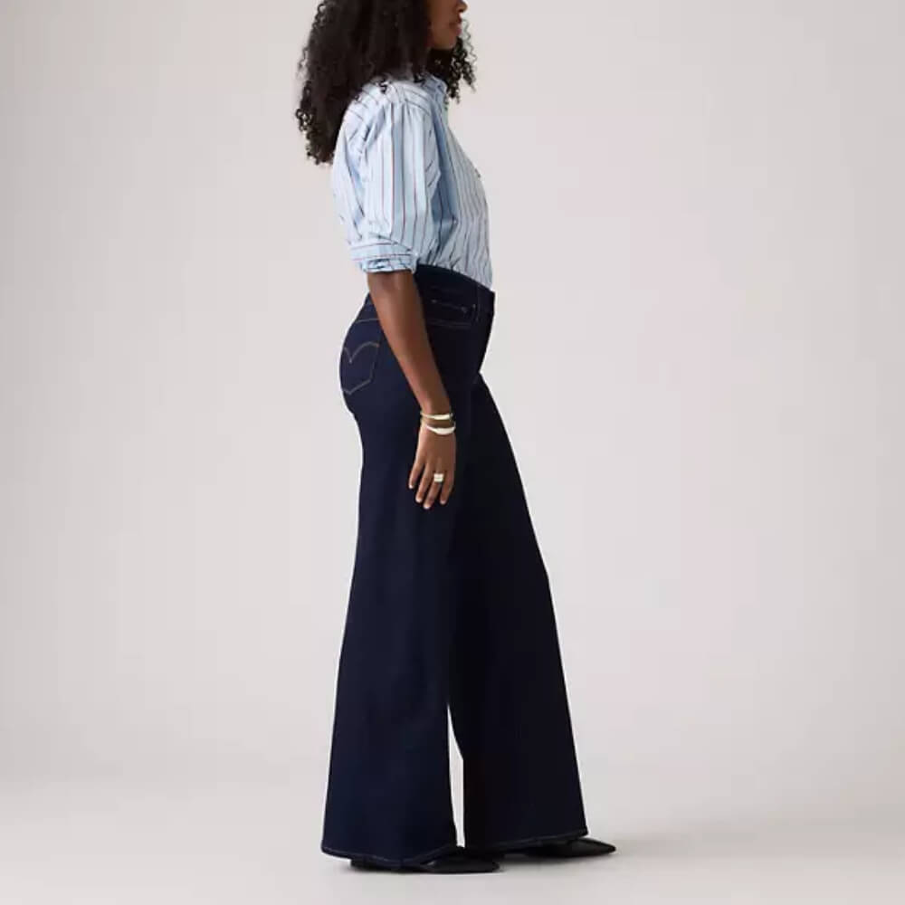 Levi's Womens 318 Shaping Wide Leg Jeans