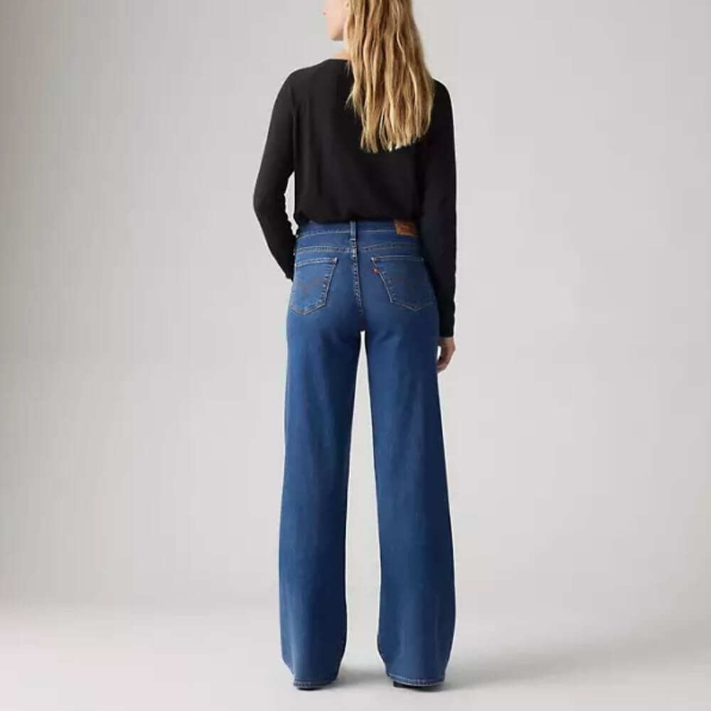 Levi's Womens 318 Shaping Wide Leg Jeans