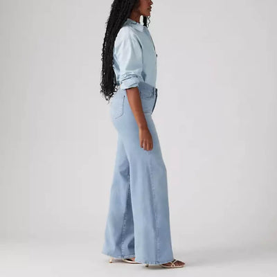 Levi's Womens 318 Shaping Wide Leg Jeans