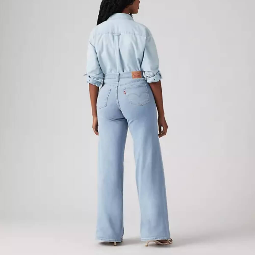 Levi's Womens 318 Shaping Wide Leg Jeans