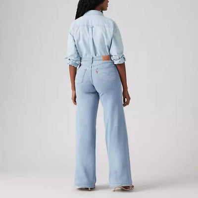 Levi's Womens 318 Shaping Wide Leg Jeans