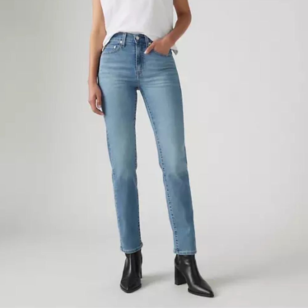 Levis Womens 724 High Rise Straight Jeans