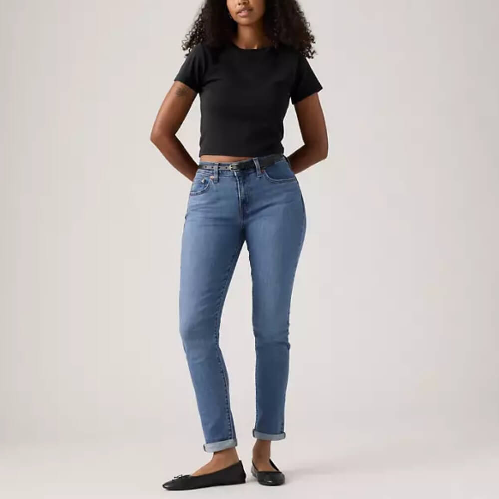 Levi's Womens Boyfriend Mid Rise Jeans