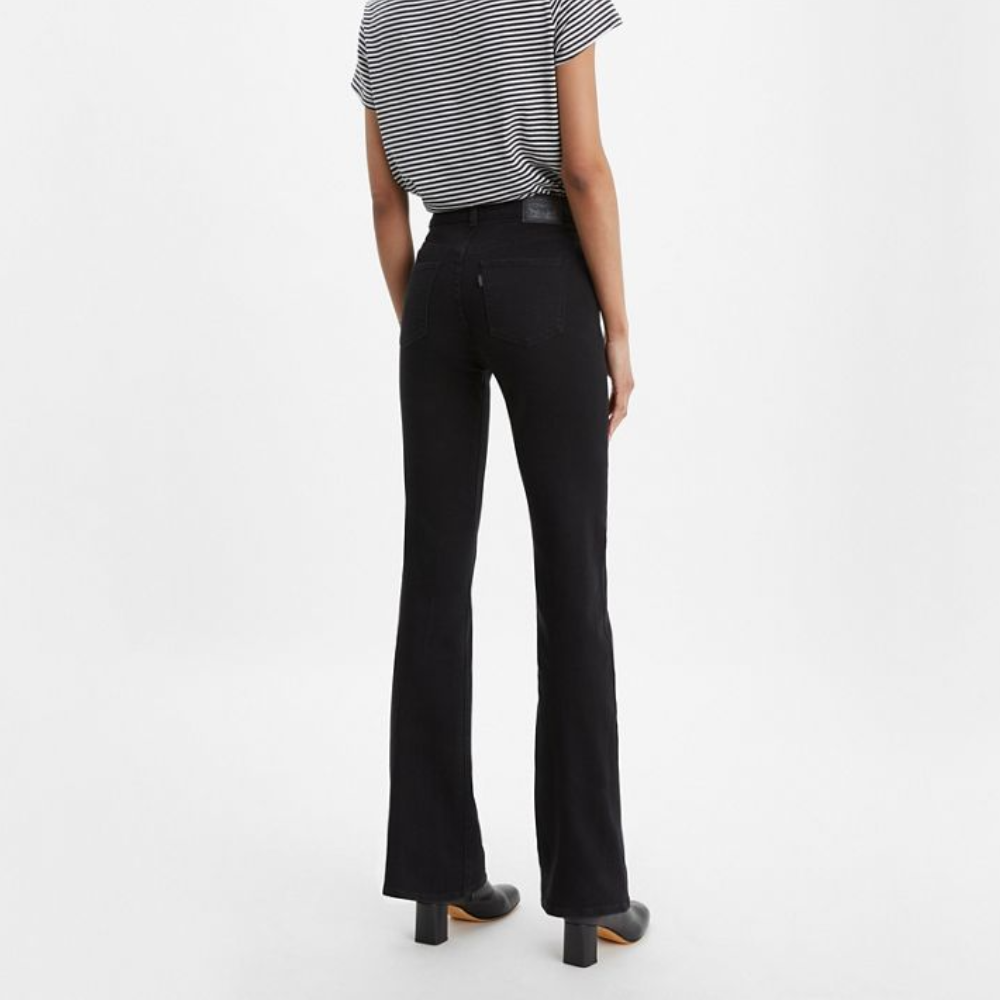 Levis black bootcut jeans women's on sale