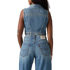 Levi's Womens Cropped Denim Vest