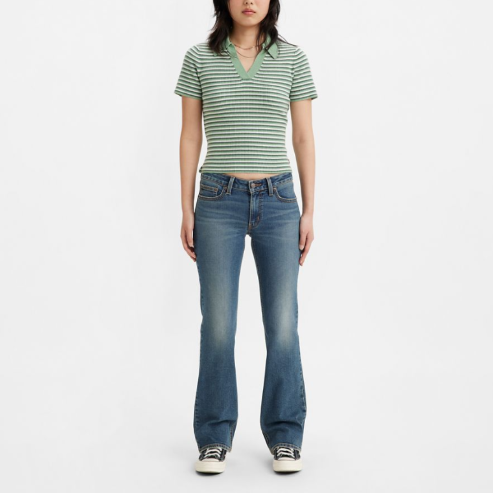 Levi s Womens Super Low Boot Cut Jeans In Show On The Road