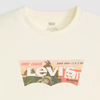 Levi's Womens The Perfect Tee Short Sleeve T-Shirt Heritage Ad Bw Egret - White