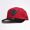 Lost Calf Mens Alebrije A-Frame Cap Red/Black - ALEBRIJE-LCC